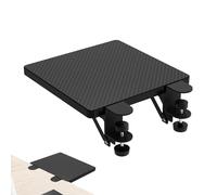 Extensión del teclado para la oficina | Soporte ergonómico para el montaje de mesa con alicates ajustables | Estante extensible para teclado y mous, huella cómoda, optimiza el espacio de trabajo, roj