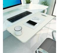 Extensión ergonómica de escritorio de madera para teclado de 55/65/75 x 25 cm, bandeja plegable, soporte adicional para teclado de computadora, rosa, ideal para oficina en casa, madera duradera