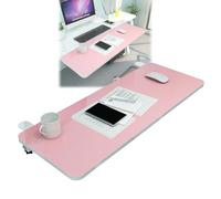 Extensión ergonómica de escritorio para teclado y ratón, soporte plegable de 90°, color rosa, 75 x 25 cm (rosa, 55 x 25 cm), ideal para mayor comodidad y productividad