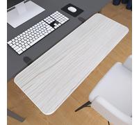 Extensión ergonómica de escritorio plegable con reposabrazos ajustable y bandeja para teclado, fácil instalación, gris K, 76 x 24 cm, plataforma de teclado de madera, perfecta para oficina en casa