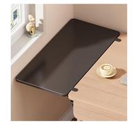 Extensión ergonómica de escritorio, sin taladro, plegable, flotante, estante de hojas caídas, extensión de escritorio para reposabrazos de computadora, color negro, 50 x 20 cm