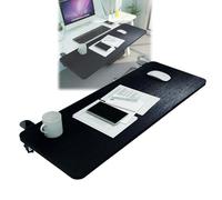 Extensión ergonómica plegable de escritorio para teclado y ratón, 90° ajustable, soporte completo para codo rosa, 75 x 25 cm (negro, 65 x 25 cm), perfecto para comodidad y productividad