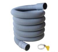 Extensión flexible de manguera de drenaje deshumidificador con conexión de goma para aire acondicionado, lavadora, sistema de drenaje de agua, compatible con electrodomésticos de 2 m, 4 m de longitud