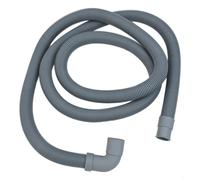 Extensión flexible de manguera de drenaje para lavadora, tubo de salida de tubería de agua residual para lavavajillas, material PP compatible con conexiones de 20-23 mm (2 m)