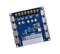 Extensión fuerte de fuente de alimentación para computadora con 8 puntos de carga USB y enlace extraíble, instalación simple para dispositivos, enlace de alimentación de salida múltiple