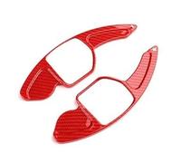 Extensión Levas Cambio Volante Coche Adhesivo Para Seat Para Leon ST 5F FR Para Cupra Para Ateca Para Ibiza 6P Para Arona Para Tarraco Paletas cambio volante coche(Carbono rojo)