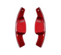 Extensión Paletas Cambios Compatible con Sportback para Coupe para RS7 RS para E-Tron GT para RS4 Avant para RS5 2020 2021 Paleta De Cambio De Extensión del Volante D7001(Red Carbon)