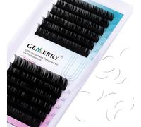 Extensión Pestañas de Seda Pelo a Pelo Pestañas D curva 0.15 Individuales Extensiones Pestañas Mix 8-14mm Naturales Lash Extensions Lifting Pestañas de GEMERRY (0.15-D curl-mix 8-14mm)
