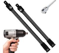 Extensión rápida: 2 piezas de herramientas de mano de gran alcance, llave eléctrica flexible de 360 grados, barra de conexión para casa, garaje, taller, reparación de automóviles