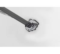 Extensión SW-Motech para pie lateral - Negro/plateado. Trident 660 (24-) / 800 (25-)., negro