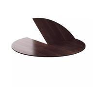 Extensión temporal redonda de madera plegable grande para cocina, comedor, cafetería, patio, mesa de repuesto de nogal de 59 pulgadas, diseño que ahorra espacio