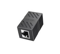 Extensión Ugreen NW114 União RJ45 Negra | Extensor Ethernet hembra a hembra, compatible con cable Cat8 Cat7 Cat6 Cat5
