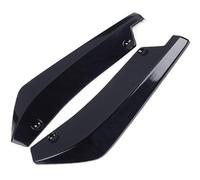 Extensión Universal de falda lateral de coche, alerón trasero delantero, difusor, divisor, Protector de arañazos, Winglets(Black)