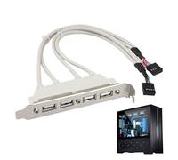 Extensión USB de la placa base, cable del panel de la placa base - 4 puertos Hub USB 2.0 Panel adaptador de placa de ranura para placa base | Expansión de interfaz múltiple para una conexión