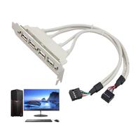 Extensión USB de la placa base, cable del panel de la placa base - Encabezado del panel posterior de expansión - Ampliación multiinterfaz para una conexión larga de alta velocidad
