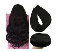 Extensiones Adhesivas Cabello Cinta de cabello humano en extensión Color apagado negro 1B Cinta Remy en extensiones de cabello humano Extensiones adhesivas Extensiones de cabello con cinta de trama de