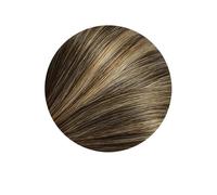 Extensiones Clip Pelo Extensiones de cabello humano con clip recto, 8 piezas por juego con 18 clips, extensiones de cabello humano con clip de doble trama for mujeres (pelo liso) Extensiones de Cabell