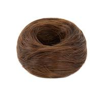 Extensiones Coletero sintético tipo donut for mujer, elástico y liso, con moño desordenado para mujeres(Light Brown)