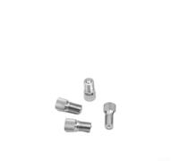 Extensiones cromadas para válvulas de neumáticos, 4 unidades, para coche y camión, herramienta práctica para la gestión de la presión de los neumáticos