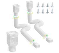 Extensiones de butter de caa de lluvia Vevor Extensin de drenaje de brote de brote de 2 paquetes flexibles de 22 ""a 63"" ""Extensiones de canalon