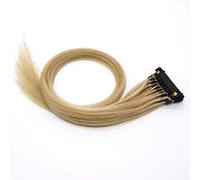 Extensiones de cabello 6D de 20" Extensiones de cabello humano 6D para extensión de cabello rápida Tecnología de conexión de gama alta Extensiones 4 filas,Oro,50CM(20 INCH)