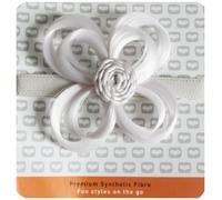 Extensiones de cabello amor de la flor en color de cinta elástica blanca, paquete 1er (1 x 1 pieza)