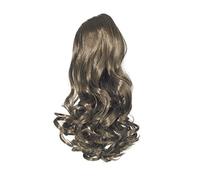 Extensiones de cabello Amor - LHE/N/gushy BIRF/DC / 6 - Fibra Primer Gushybird - Cocodrilo - Queue de Cheval - 6 Color - Marrón Oscuro Ceniza