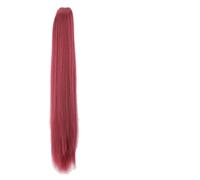 Extensiones de Cabello Cola de Caballo, Long Ponytail Extension, 24" Straight Claw Clip Ponytail Hair Extensions Natural Looking Heat Resistant Synthetic Ponytail Hairpiece for Women, Postizo sintéti