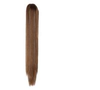 Extensiones de Cabello Cola de Caballo, Long Ponytail Extension, 24" Straight Claw Clip Ponytail Hair Extensions Natural Looking Heat Resistant Synthetic Ponytail Hairpiece for Women, Postizo sintéti