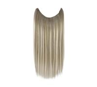 Extensiones De Cabello Con Alambre Pesca Brillo Completo, Humano Real, Postizos For Mujeres, Secreto Grueso FáCil De Usar(16 inches,19 8 60)