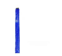 Extensiones de cabello con Clip arcoíris for mujer, postizos sintéticos brillantes, largos y rectos, cosplay halloween, fiesta, 2 uds Easy Installation and Removal(Sapphire blue)