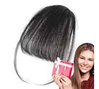 Extensiones de cabello con clip Bang, extensiones de cabello humano con clip Bang | Extensiones de flequillo de pelo con clip francés,Extensión de cabello con flequillo limpio, clip de flequillo franc