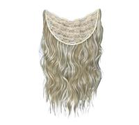 Extensiones de cabello con clip en U, sintético, largo, ondulado, rizado, grueso, cabeza completa, for mujeres, 22 pulgadas Easy Installation and Removal(24H60)