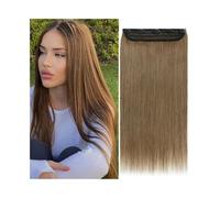 Extensiones de cabello con clip Extensiones de cabello con clip de cabello humano real, piezas de cabello lacio, sedoso y grueso de una pieza for adelgazar el cabello #8 Extensiones con clip de cabell