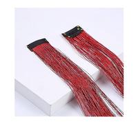 Extensiones de cabello con clip Extensiones de cabello con clip Extensiones de cabello de color 22 pulgadas Clip de color recto en la extensión del cabello Rainbow Party Highlights Peluca sintética fo