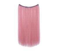 Extensiones de cabello con clip, Extensiones de cabello natural Clip-Ins | Partido de cabello liso de 20 pulgadas de largo para mujeres, peluca invisible y elegante para volumen completo