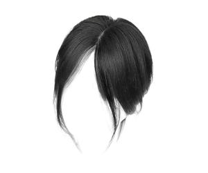 Extensiones de cabello con flequillo de separación central, pelo sintético flequillo postizo para raya media y lateral, accesorio de refuerzo de volumen, aspecto natural, transpirable, peluca para