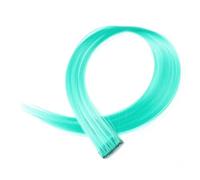 Extensiones de cabello con plumas, 5 piezas de extensiones de cabello con flequillo recto, cabello falso, color natural, extensiones de cabello sintético con clip for mujeres (color: 6)(14)