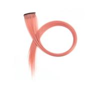 Extensiones de cabello con tinte de oreja for mujer, 2 uds., tiras de colores, un Clip, extensiones de cabello largo for uso diario Easy Installation and Removal(Dirty Powder)