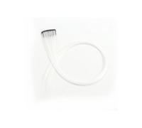 Extensiones de cabello con tinte de oreja for mujer, 2 uds., tiras de colores, un Clip, extensiones de cabello largo for uso diario Easy Installation and Removal(Pure White)