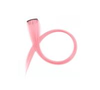 Extensiones de cabello con tinte de oreja for mujer, 2 uds., tiras de colores, un Clip, extensiones de cabello largo for uso diario Easy Installation and Removal(Sakura Pink)