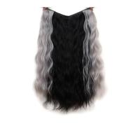 Extensiones de cabello de agua, 4 clips naturales sin costuras, reflejos de moda, pieza de peluca inteligente Recoge Castañas (A, One Size)