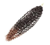 Extensiones de Cabello de Crochet, 14 Pulgadas, Fibra de Baja Temperatura | Trenzas Bohemias Naturales y Elegantes, Ligeras y Cómodas, para Fiesta y Boda