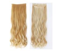 Extensiones de cabello en capas onduladas de 32 pulgadas de largo for mujeres, postizos sintéticos de cabeza completa suaves con clip Easy Installation and Removal(27H613)