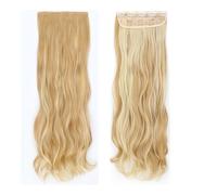 Extensiones de cabello en capas onduladas de 32 pulgadas de largo for mujeres, postizos sintéticos de cabeza completa suaves con clip Easy Installation and Removal(22H613)