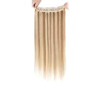 extensiones de cabello Extensión de cabello humano con alambre for mujer, Rubio 8# con Bleach Blonde 613#, cabello liso Natural, una pieza for cabeza completa La mejor cinta en extensiones de cabello.