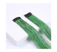 Extensiones de cabello Extensiones de cabello con clip Extensiones de cabello de color 22 pulgadas Clip de color recto en la extensión del cabello Rainbow Party Highlights Peluca sintética for niñas P