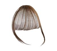 Extensiones de cabello Flequillo - Fringe de pelo sintético, extensión de peluca ligera | Side sintético ha barrido la franja para un cambio rápido, flecos de clip invisibles para femm