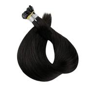 Extensiones De Cabello Humano Con Fusión En Caliente, Punta U, 100 Hebras FáCil De Usar(1B_20INCHES)