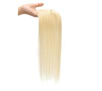 Extensiones de cabello humano de 16 pulgadas for mujer, base de seda suiza transpirable de 3 x 4 pulgadas, con clip, densidad 110(60)